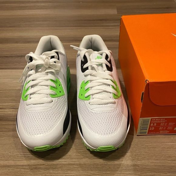 Nike Air Max 90 Golf Flash Lime Green White Men's Size 8.5 Women's 10 CU9978-100 - Picture 2 of 8